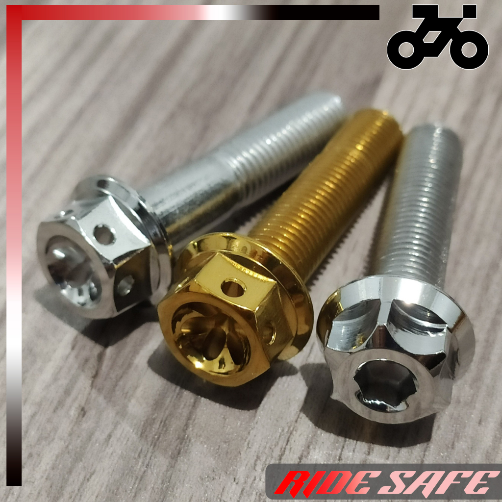 THAILAND BOLTS HENG STAINLESS 10X45 MM PIPE BRACKET CNC BOLT NMAX