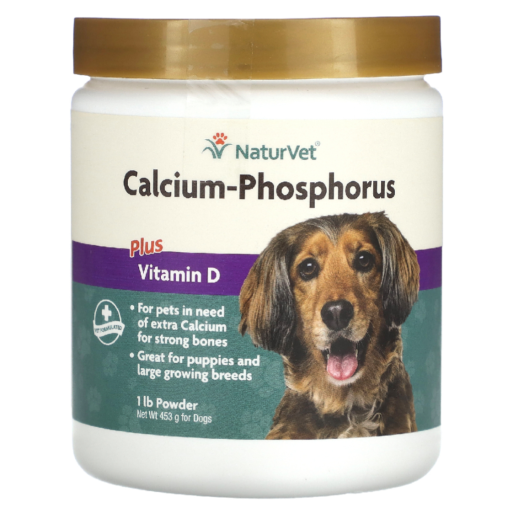 NaturVet, CalciumPhosphorus Plus Vitamin D, For Dogs, 1 lb (453 g