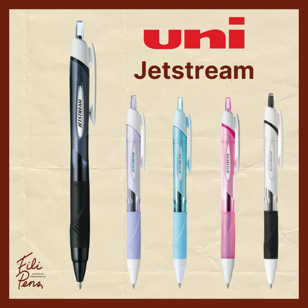 Uni Jetstream Standard Ballpoint Pen Black Ink 0.38mm 0.5mm 0.7mm