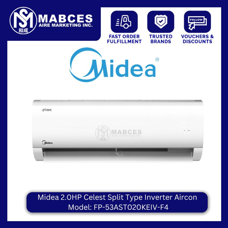 Midea 2HP Celest Split Type Inverter Aircon FP53AST020KEIVF4 Shopee