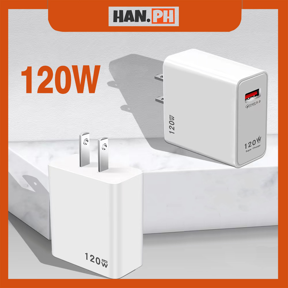 120W Super Fast Charging USB Charger Universal Mobile Phone Charger