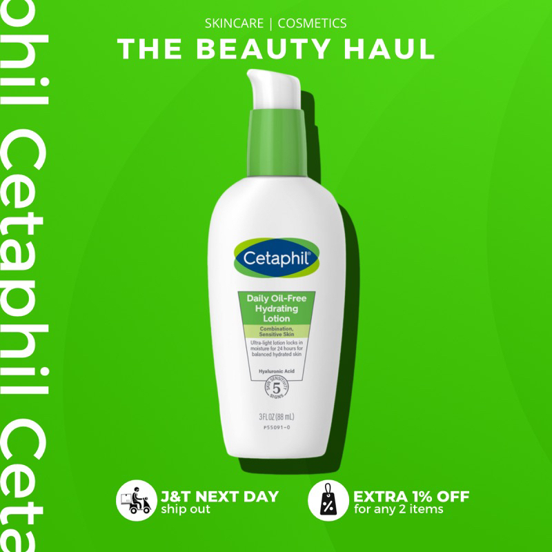 Cetaphil Daily Oil-Free Ultra-Light Hydrating Lotion For Face (88ml ...