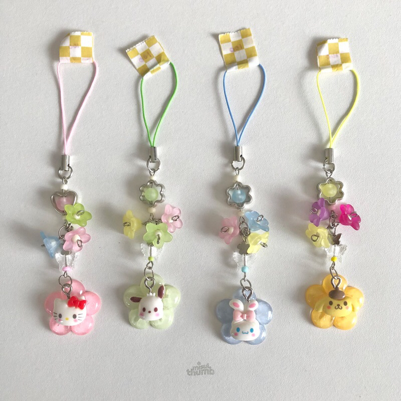 Sanrio Inspired Pendant Phone Strap Keychain by misulthumb | Shopee ...