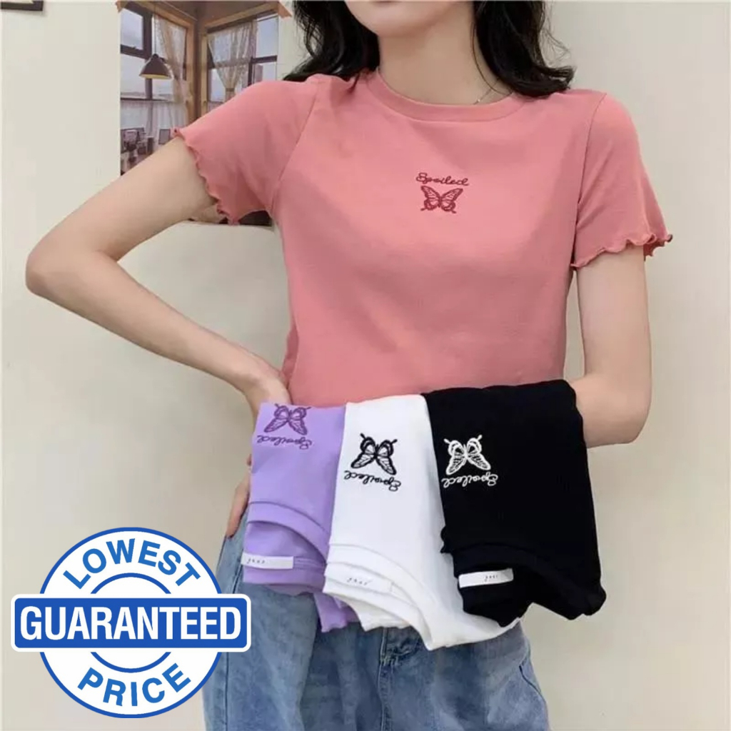 Kora Short Sleeve Mesh Top- Butterfly Effect main image 1