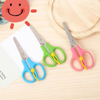Children's Safety Scissors, Craft Scissors For Paper, Beginner Scissors  With Plastic Blade, Diy Arts, Random Color