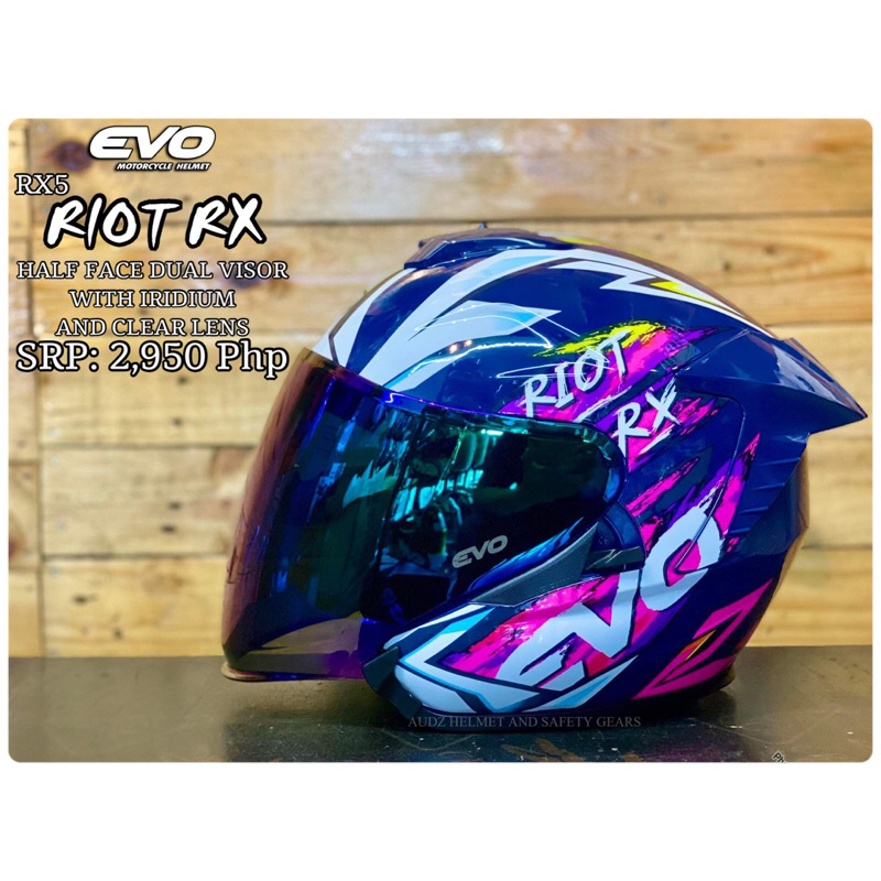 EVO RX5 RIOT RX HALF FACE HELMET Shopee Philippines