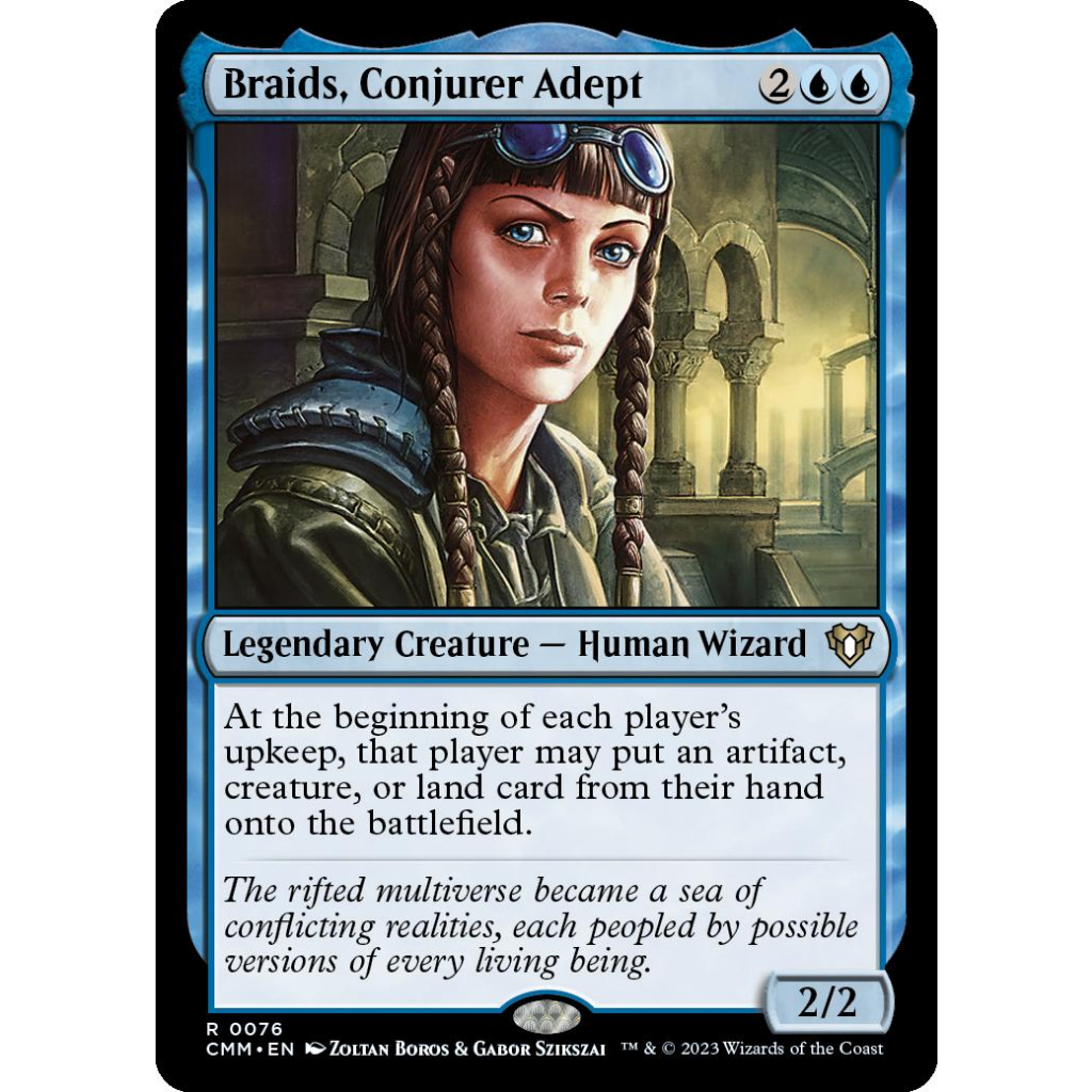 Braids, Conjurer Adept Rare Commander Masters Magic the Gathering TCG ...