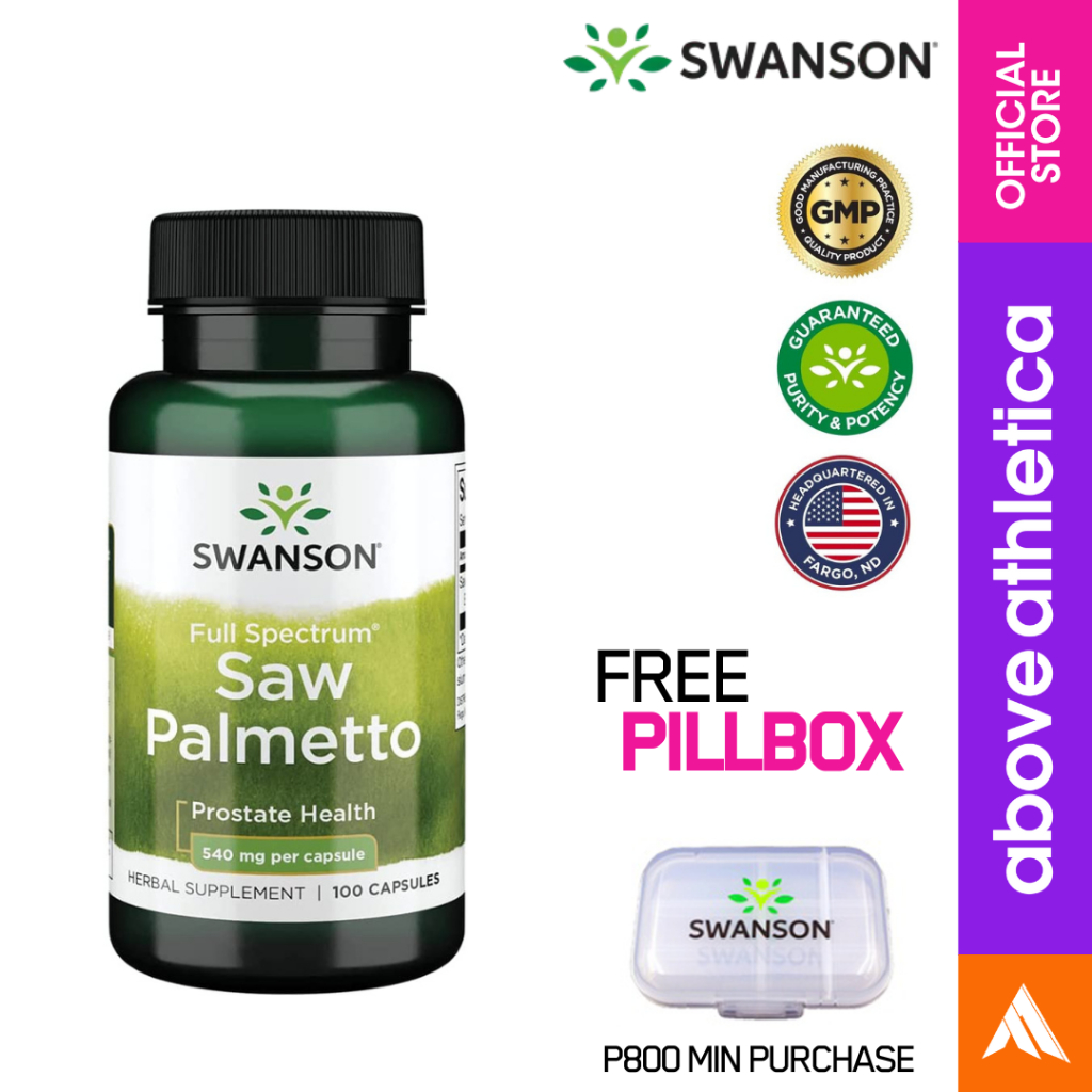 Swanson Saw Palmetto 540 Mg 100 Capsules Herbal For Men Prostate