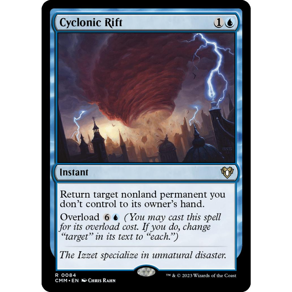 Cyclonic Rift Rare Commander Masters Magic the Gathering Trading Card ...