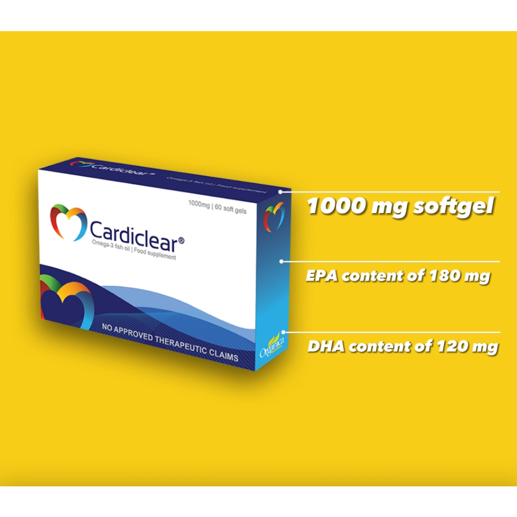 Cardiclear Omega 3 Fish Oil (1000mg) Shopee Philippines