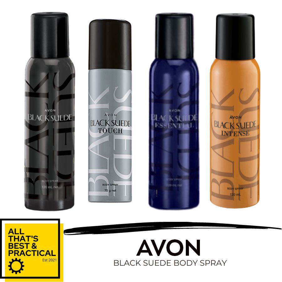 Avon Black Suede Body Spray for Men Shopee Philippines