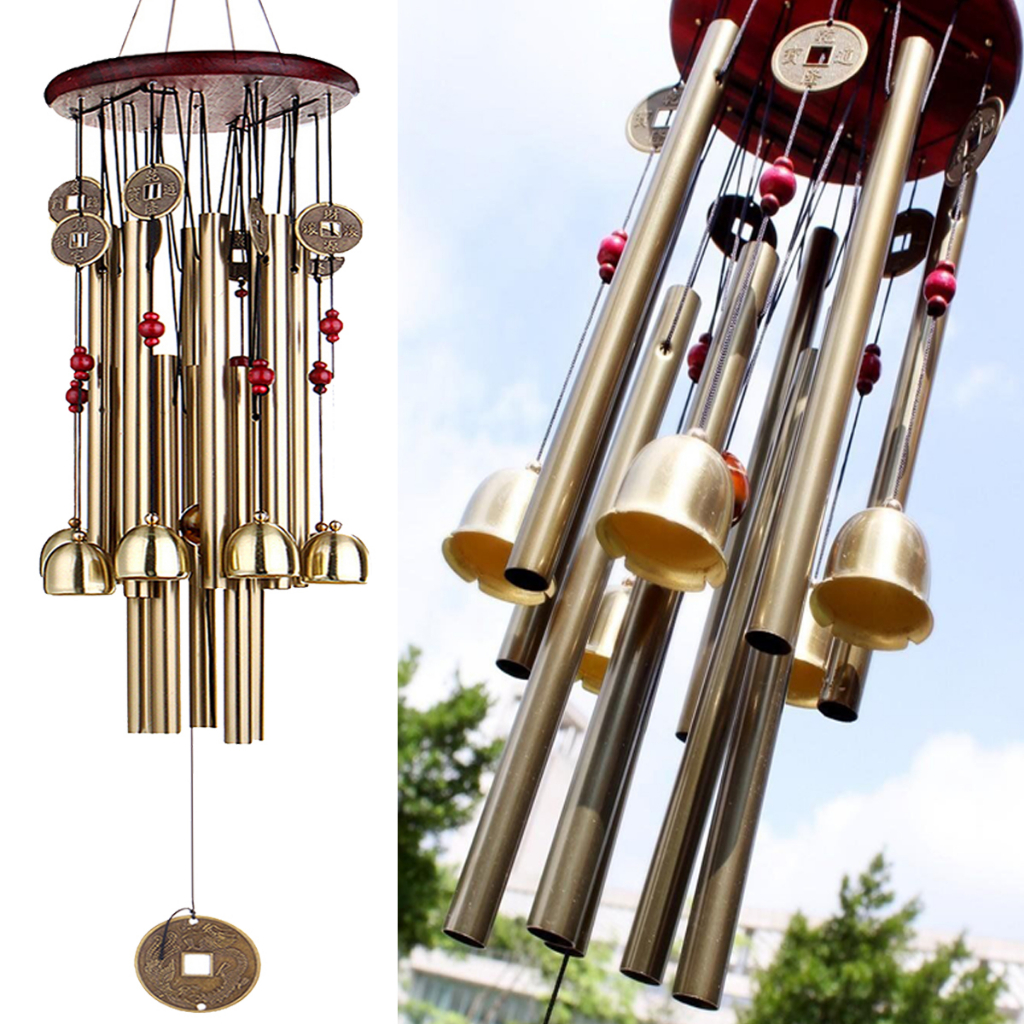 JUYUAN 4/10/13 Tubes Windbell Wind Chime Garden Yard Outdoor Noisemaker ...