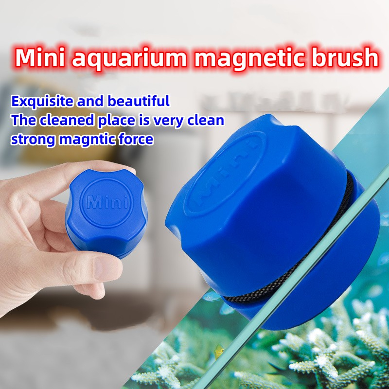 Aquarium Mini Magnetic Fish Tank Algae Glass Cleaner Scrubber Sponge ...