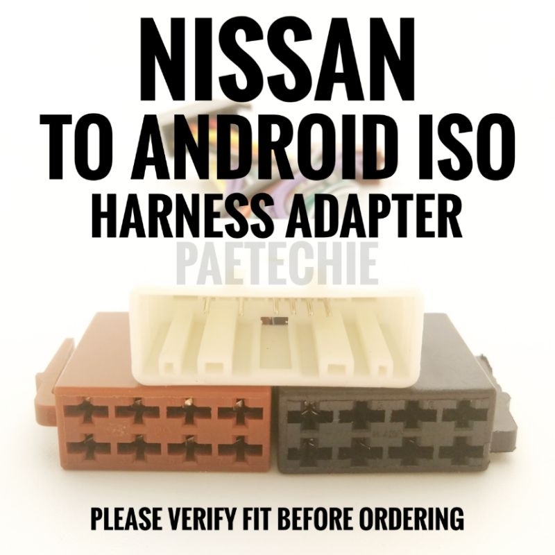 Nissan Android ISO Head Unit Wiring Harness Adapter Car Stereo Connector Urvan Terra Almera