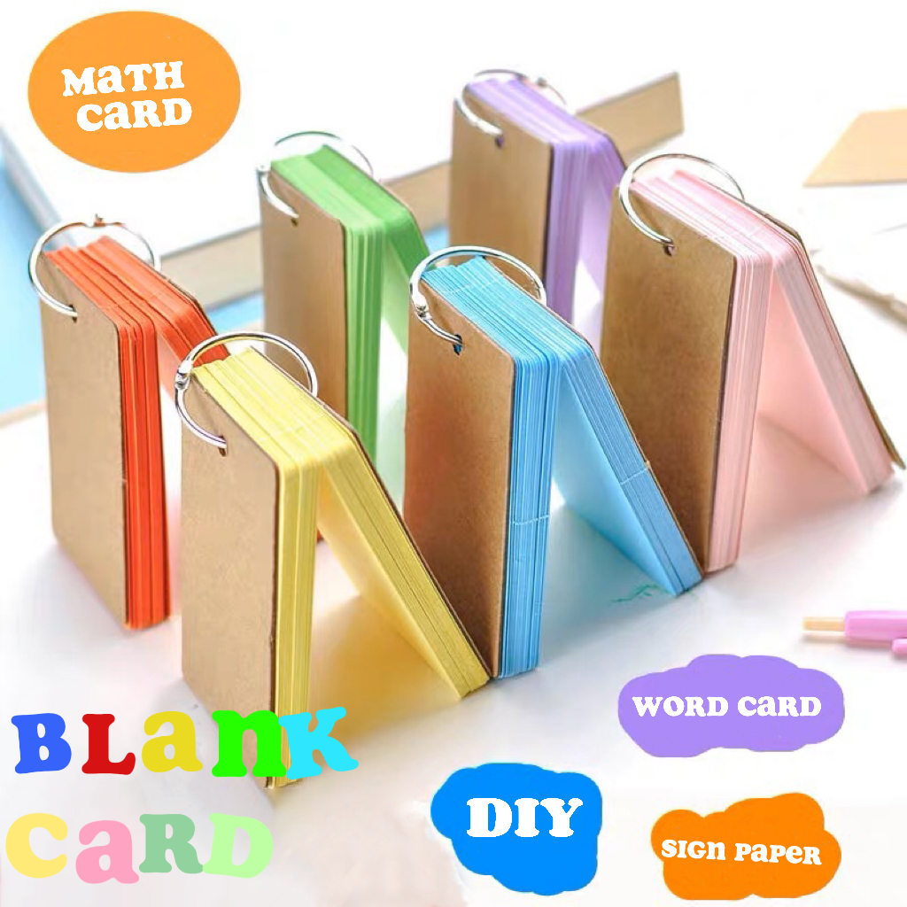 Kraft Paper Binder with Ring Buckle Blank Easy to Turn Handpainted