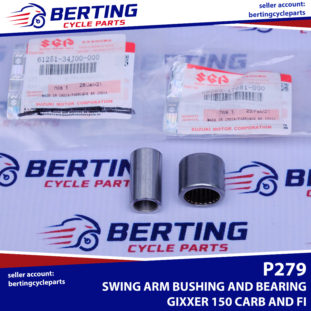 SGP SWING ARM BUSHING AND BEARING Suzuki Gixxer 150 Carb and FI V1