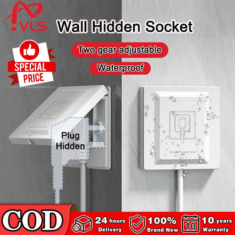 VLS Hidden Socket Household Wall Outlet Refrigerator Dedicated Embedded