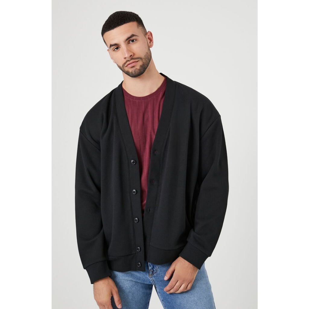 Forever 21 Men's DropSleeve Cardigan Sweater Shopee Philippines