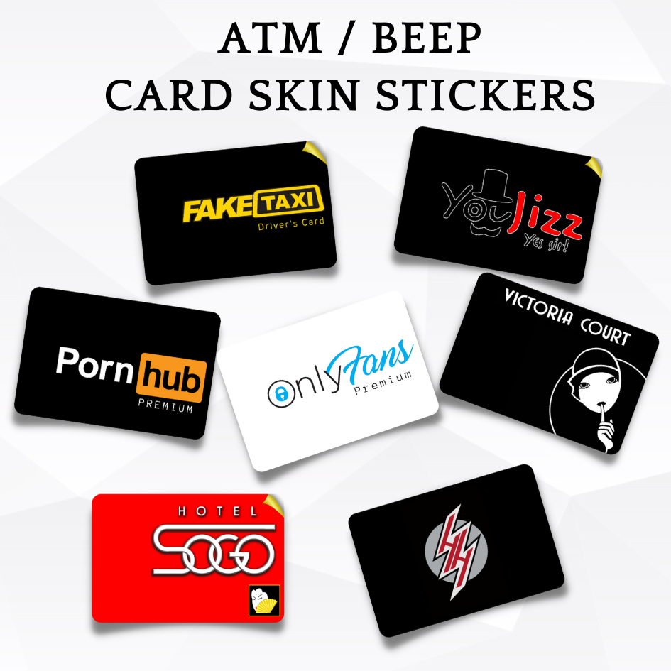 Pornhub Youjiz Onlyfans ATM Beep Card Skin Vinyl