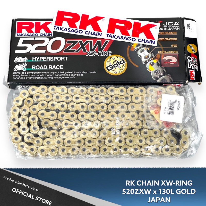 525 GB530ZXW-150 Gold 150 Link XW-Ring Togo Rk Racing Chain