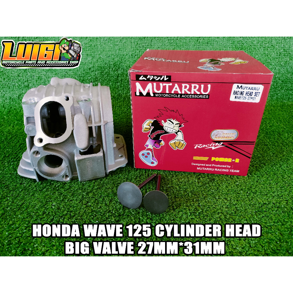 MUTARRU HONDA WAVE 125 CYLINDER HEAD BIG VALVE 27MM*31MM Shopee
