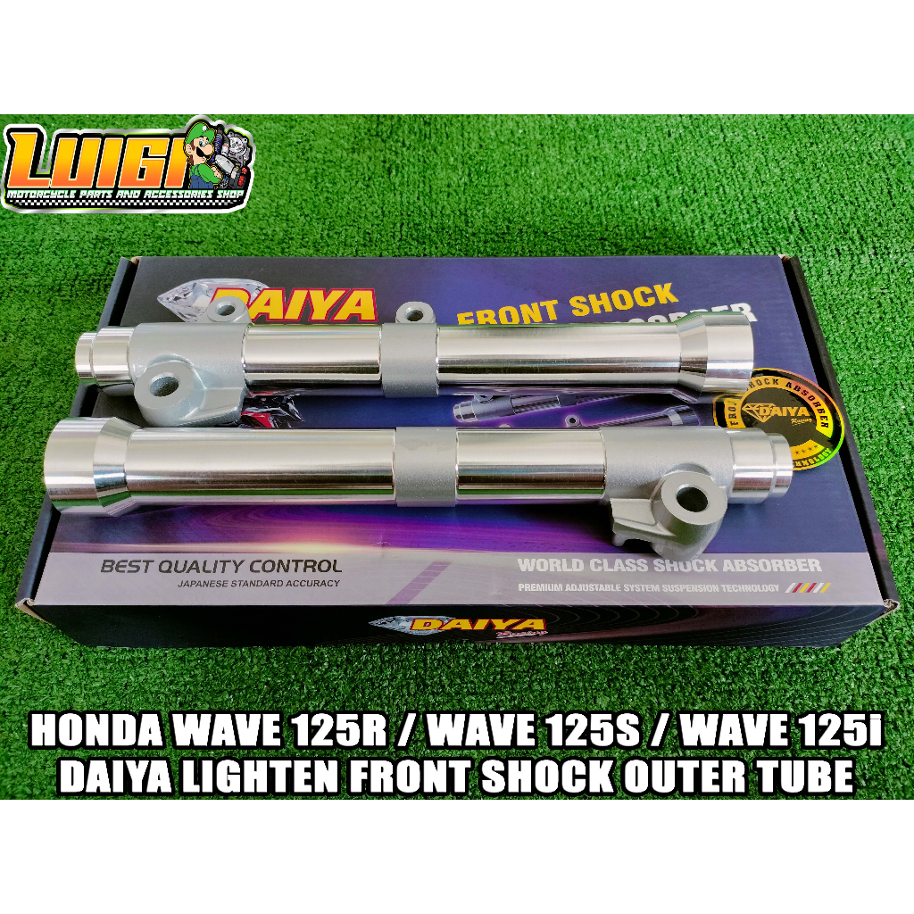 Daiya Honda Wave 125r Wave 125s Wave 125i Lighten Front Shock Outer Tube Silver Shopee 7864