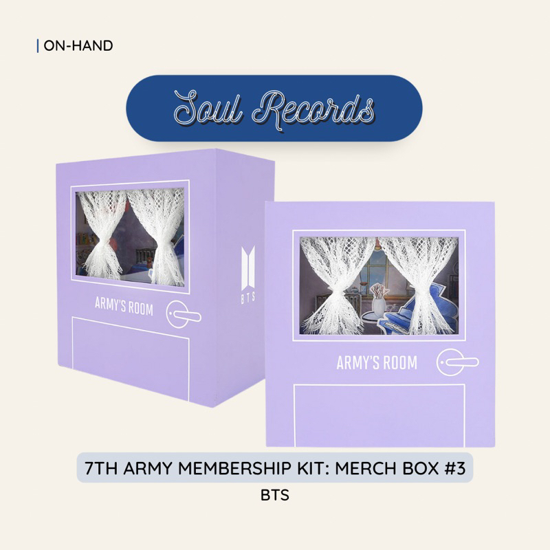 ONHAND] BTS 7TH ARMY MEMBERSHIP KIT: MERCH BOX #3 | Shopee Philippines