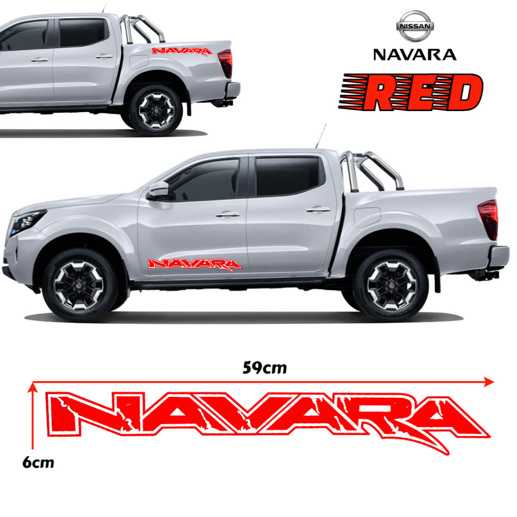 CPO 1Pc NISSAN NAVARA Car Decals Sticker Design for Side Doors Car Side ...