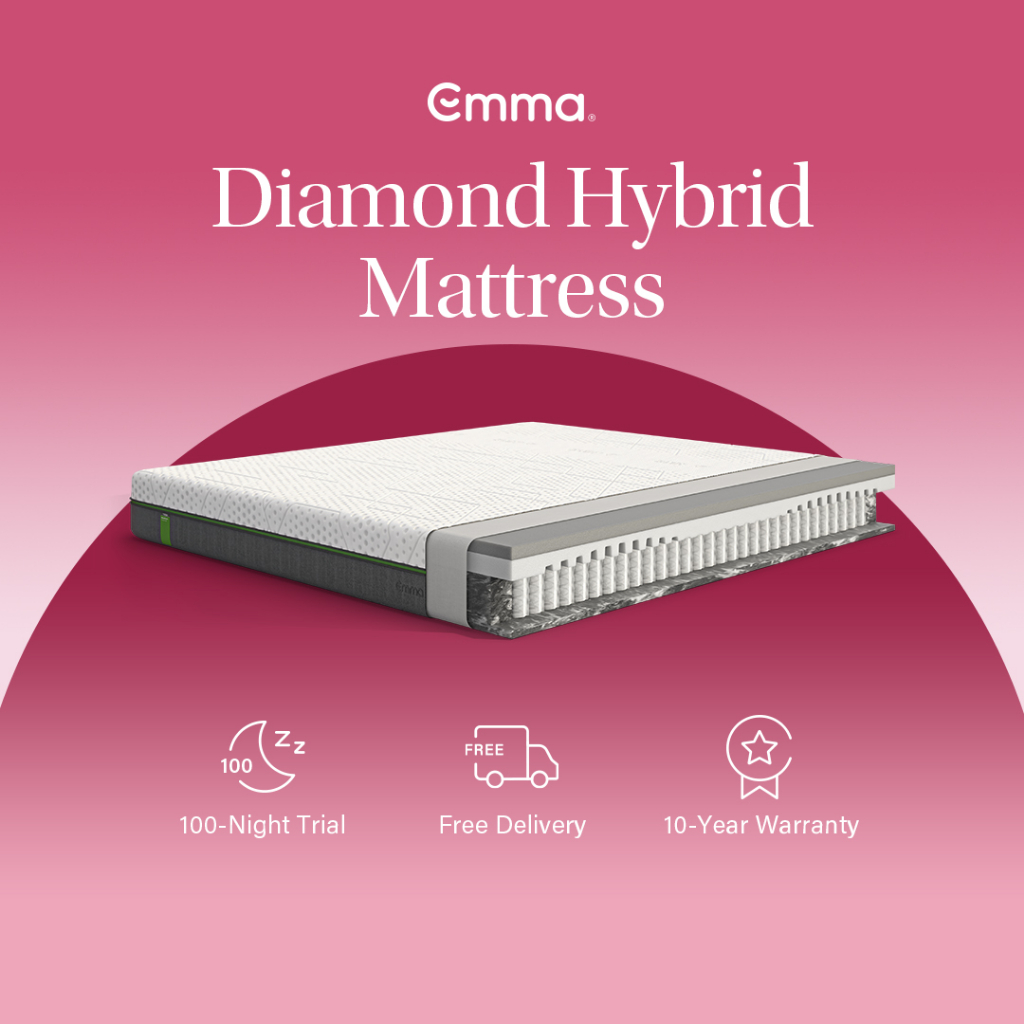 Emma Diamond Hybrid Cooling Memory Foam Mattress Shopee Philippines
