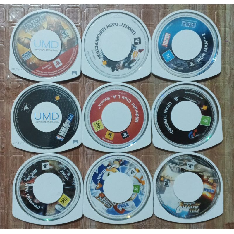PSP PlayStation Portable UMD Games UMD ONLY ENGLISH NO CASE (Read