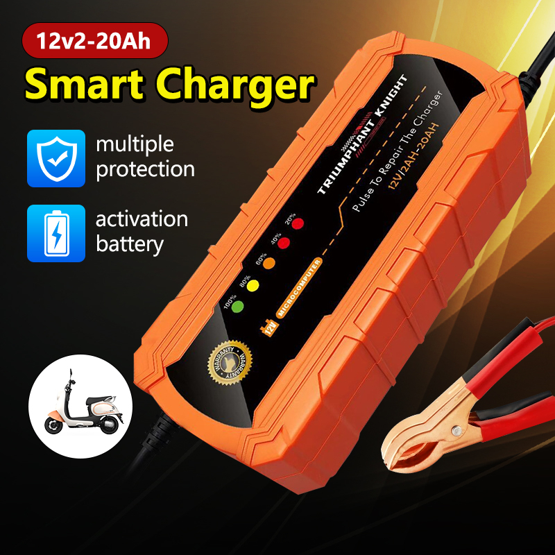 Motorcycle Battery Charger 12V Heavy Duty Car Battery Charger 12 Volts