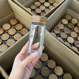 48 Pack 4 oz 120 ml Clear Glass Spice & Salts Jars Bottles, Square
