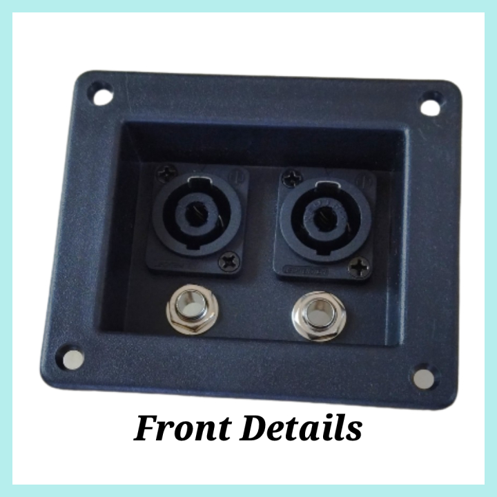 Speaker Junction Box Socket Jack Plate Terminal Binding Post Dual