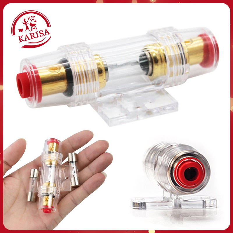 Mintice 5 Stuks 50A AGU Zekering Auto Automotive Audio Power Veiligheid Beschermende Glazen Buis Vergulde Bescherming Autoversterker AGU Zekeringen