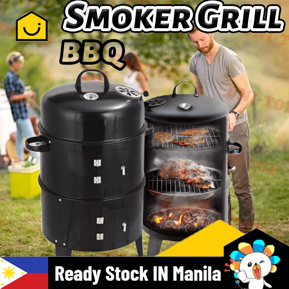 Griller Charcoal Outdoor Heavy Duty Smoker Grill Barrel BBQ Griller