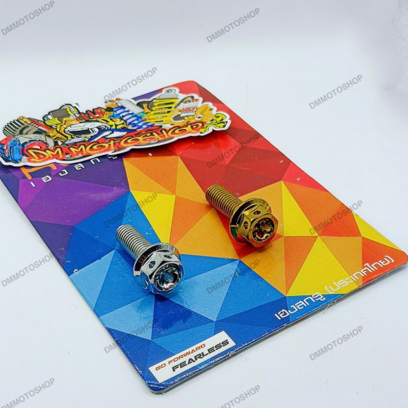 HENG GOLD FLANGE BOLT FOR FOOTREST,FOOT PEGS,FOOT PEDAL,REAR PASSENGER