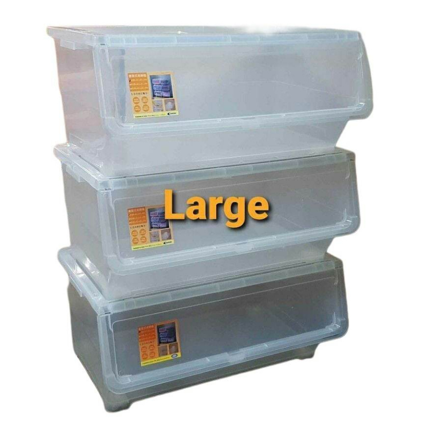 NIKKO FLIP TYPE BOX Stackable Storage Box FLIPTYPE COVER | Shopee ...