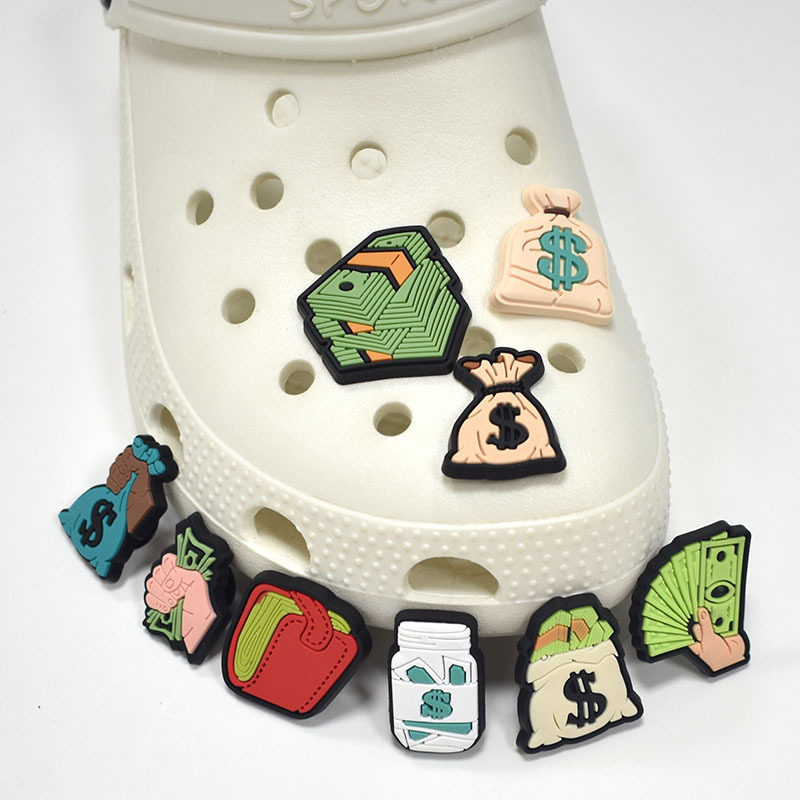 NEW Dollar Jibbitz Set Shoe Charms Crocs Shoes Accessories Jibbitz Set For Croc Accessories