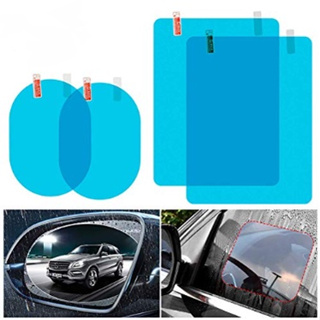 2PCS Car Rearview Mirror Rainproof Film Nano Mirror Anti-fog Film Mirror Glass  Water Repellent Long-lasting Film Universal