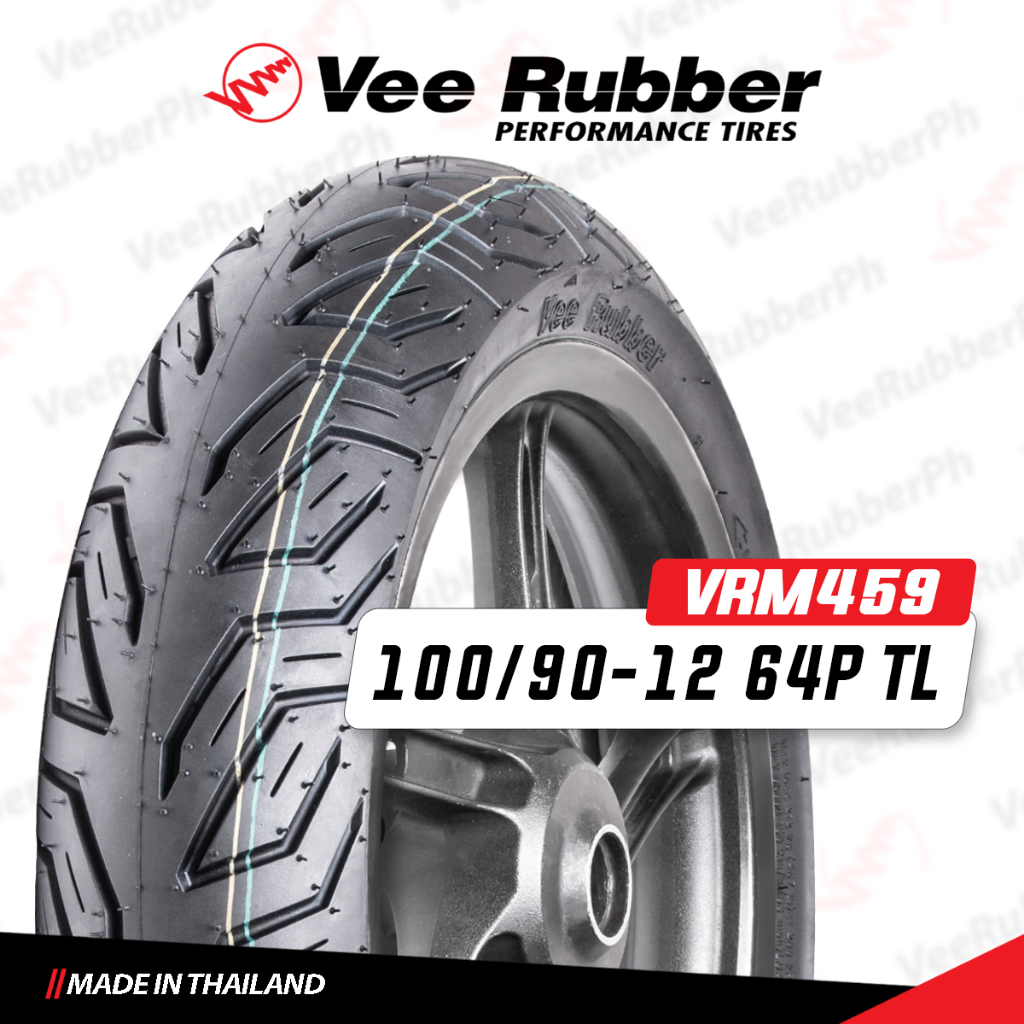 100/9012 VRM459 (TL) Vee Rubber 100/90 12 Tubeless Motorcycle Tires