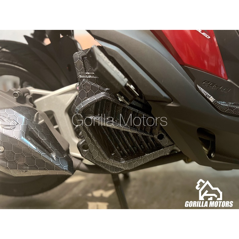 Radiator Cover Carbon Honeycomb Garnish For Honda Click V3 125 2023 ...