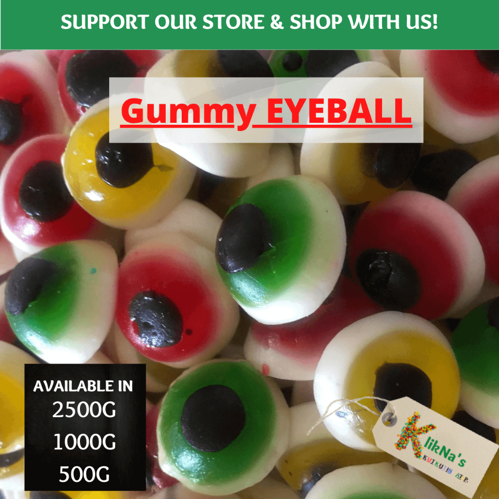 KlikNa’s 500g and 1k Eyeball and Teeth Gummy Candies Negosyo Pack