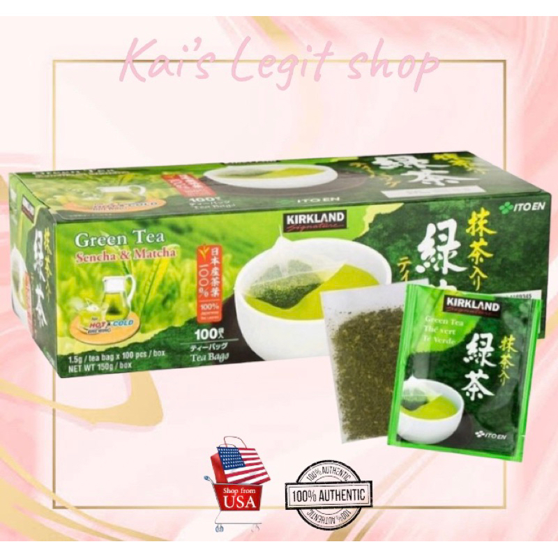 Kirkland Signature Organic Japanese Green Tea, A Blend of Sencha