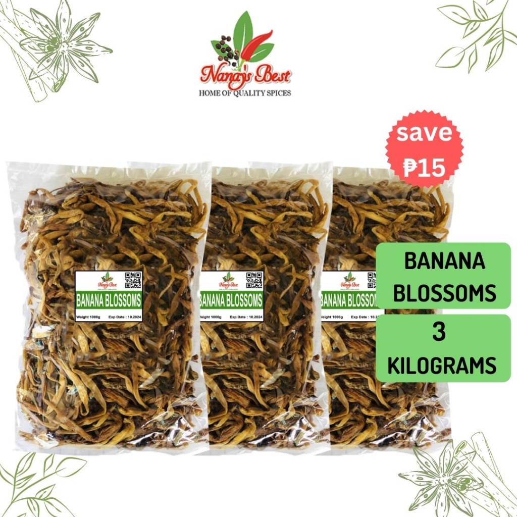 NanaysBest Banana Blossoms Bulaklak Saging 3 Kilo - 3000 grams | Shopee ...