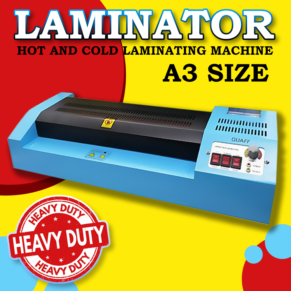 A3/A4 QUAFF Laminator Machine HOT/COLD/REVERSE 220v Heavy Duty ...