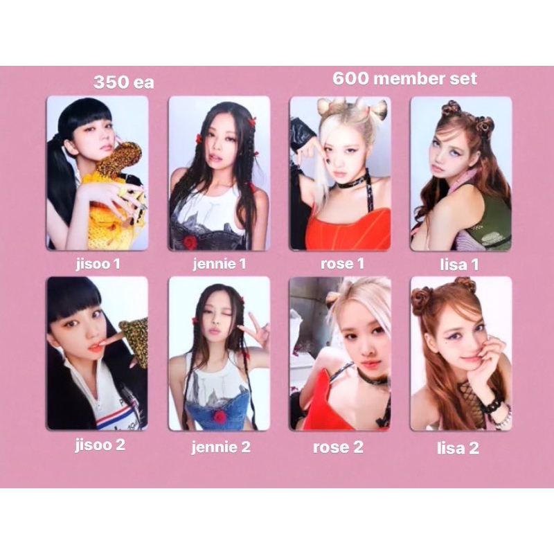 Blackpink Bornpink Toploader Kit Photocards Shopee Philippines