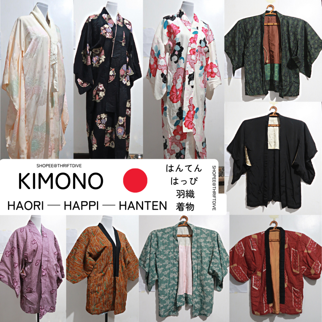 🇯🇵 Japanese Kimono, Haori, Happi and Hanten from Japan Surplus | Shopee ...