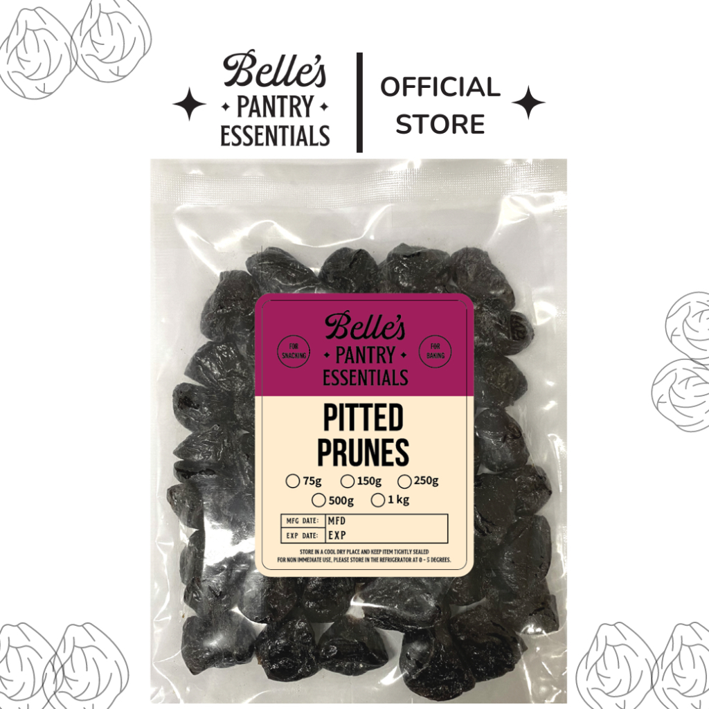 Belle's Dried Pitted Prunes 75g 150g Shopee Philippines