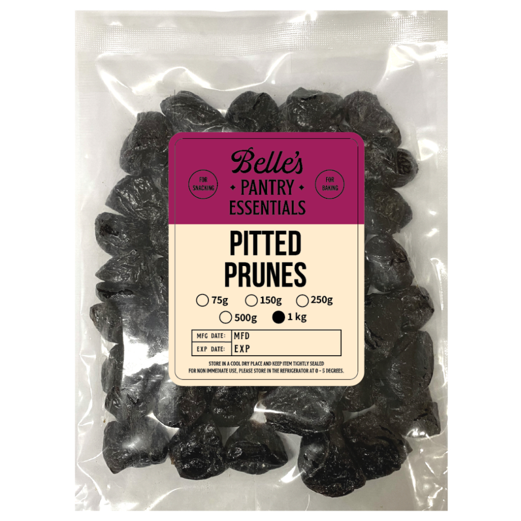 Belles Dried Pitted Prunes 250g 1kg Shopee Philippines