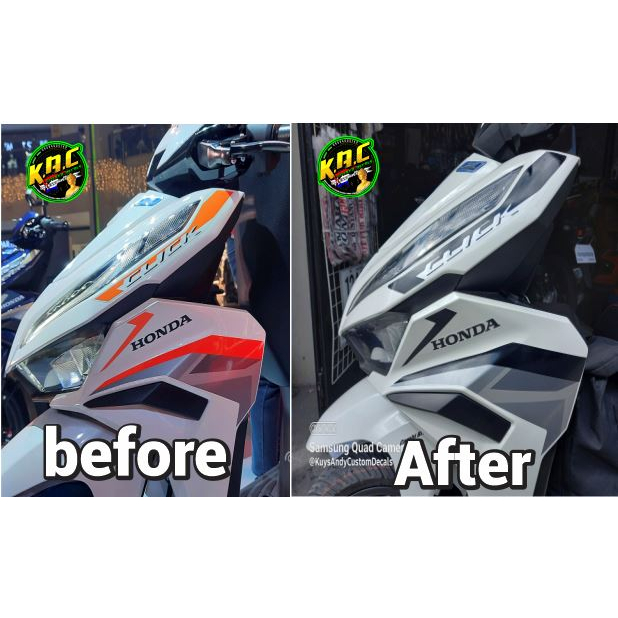 Honda Click 125i v3 Cover Up Sticker / Decals 2023 2022 Shopee Philippines